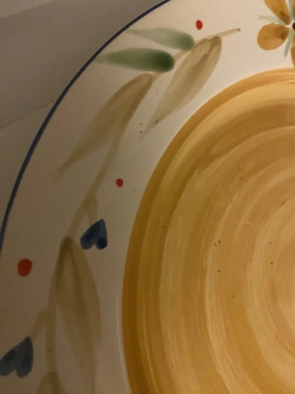 Pier 1 One Hand Painted Replacement Dinner Plate MERIDA Stoneware Floral 11